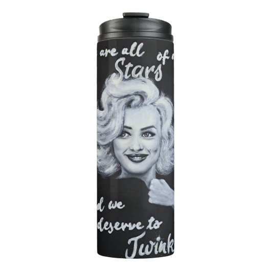 Marylin Monroe Portrait Perfection Love Yourself S Thermosbeker (Voorkant)