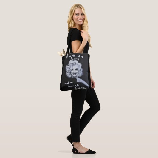 Marylin Monroe Portrait Perfection Love Yourself S Tote Bag (Op model)