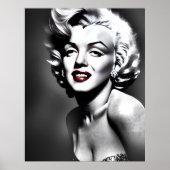 Marylin Monroe Portrait Poster (Voorkant)