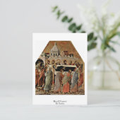 Mary's begrafenis van Duccio Briefkaart (Staand voorkant)