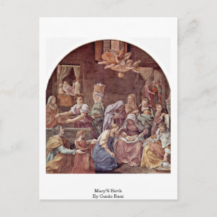 Mary's geboorte door Guido Reni Briefkaart