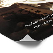 Marys, Jezus Tomb, hij is Risen Bijbelverse Artwor Poster (Hoek)