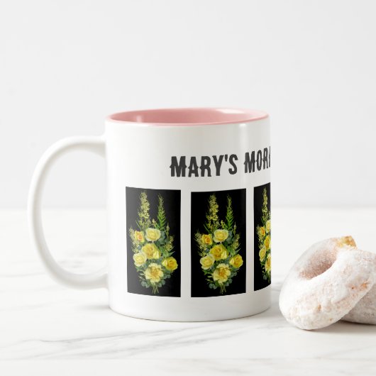Mary's Morning Coffee Mok Gepersonaliseerde aangep (Met donut)