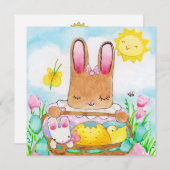 Mary's uitnodiging voor het paasmandje (Voorkant / Achterkant)