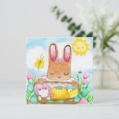 Mary's uitnodiging voor het paasmandje (Staand voorkant)