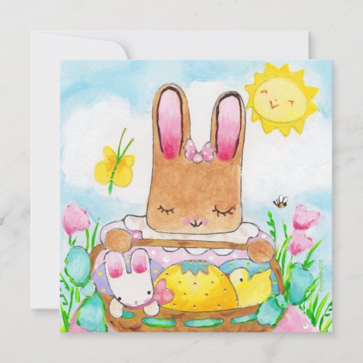 Mary's uitnodiging voor het paasmandje (Voorkant)