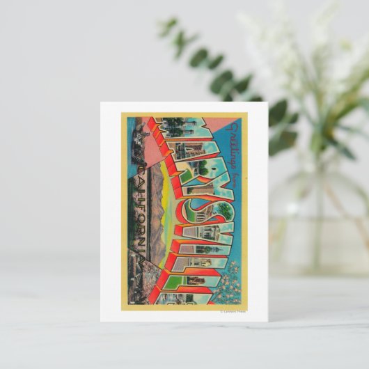 Marysville, Californië - grote letterscènes Briefkaart (Staand voorkant)