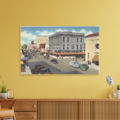 Marysville, Californië, Uitzicht D Street Canvas Afdruk (Insitu (Woonkamer))