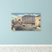 Marysville, Californië, Uitzicht D Street Canvas Afdruk (Insitu (Houten vloer))