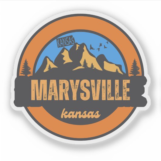 Marysville, Kansas Sticker (Voorkant)