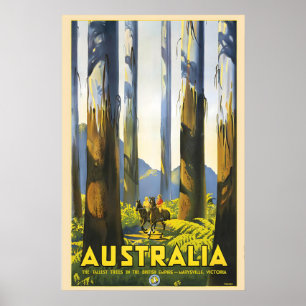 Marysville Victoria Australië Reizen in Oude Stijl Poster