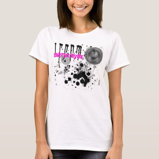Maryz Eyez: Gebroken luidspreker Dames LongTank T-shirt (Voorkant)