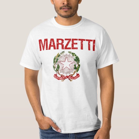 Marzetti Italiaanse achternaam T-shirt (Voorkant)