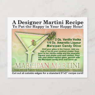 Marzipan Martini Recipe Briefkaart
