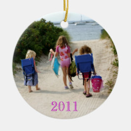 mas 2011 bij het strand keramisch ornament