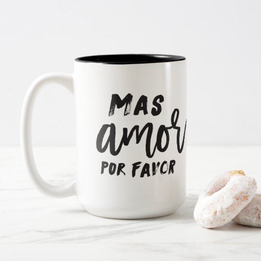 Mas Amor Por Favor Coffee Mok (Met donut)