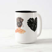 Mas Cabrona que bonita chingona Tweekleurige Koffiemok (Voorkant rechts)