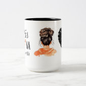 Mas Cabrona que bonita chingona Tweekleurige Koffiemok (Center)