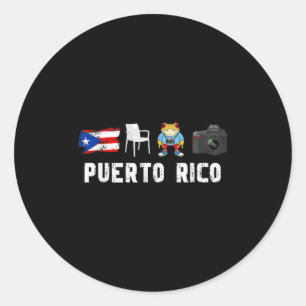Más Fotos Puerto Rico Mexicaanse Vlag Funny Sapo C Ronde Sticker