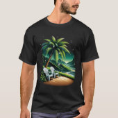 Más Fotos Puerto Rico Serene Beach Uitzicht Palmbo T-shirt (Voorkant)
