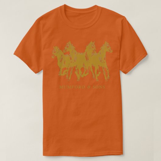 MAS Golden Horses Black T-shirt (Design voorkant)