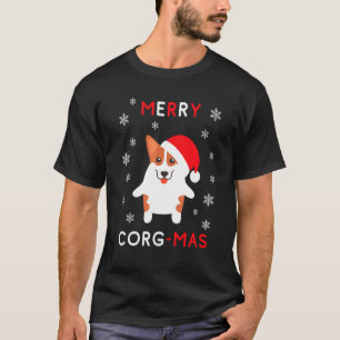 Mas Kerstmis Welsh Corgi Corgi T-shirt