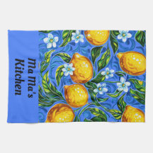 Ma's Keuken blauw en geel