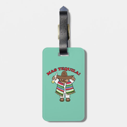 Mas Tequila. Bagagelabel (Achterkant verticaal)