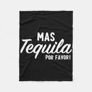 Mas Tequila Por Favor Funny Cinco de Mayo Day Fies Fleece Deken