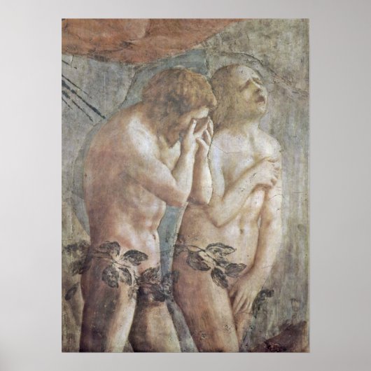 Masaccio - Adam en Eva Poster (Voorkant)