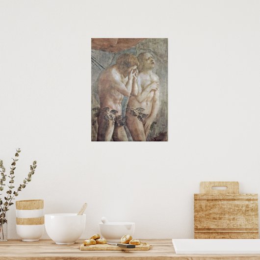 Masaccio - Adam en Eva Poster (Keuken)