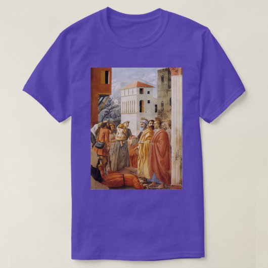 Masaccio Distributie van Almen en dood van Ananias T-shirt (Design voorkant)