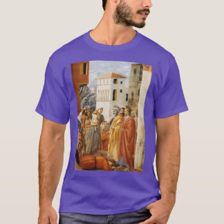 Masaccio Distributie van Almen en dood van Ananias T-shirt