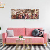 Masaccio - Het eerbetoon geld Canvas Afdruk (Insitu (Woonkamer))