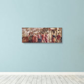 Masaccio - Het eerbetoon geld Canvas Afdruk (Insitu (Houten vloer))