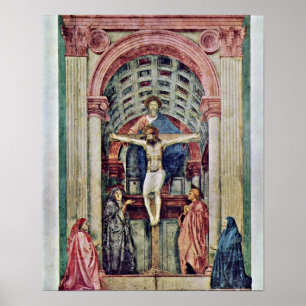 Masaccio - Trinity ???? De Drie-Eenheid Poster