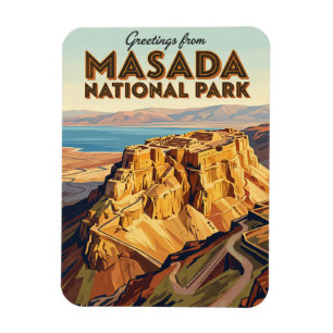 Masada Nationaal Park Israël Magneet