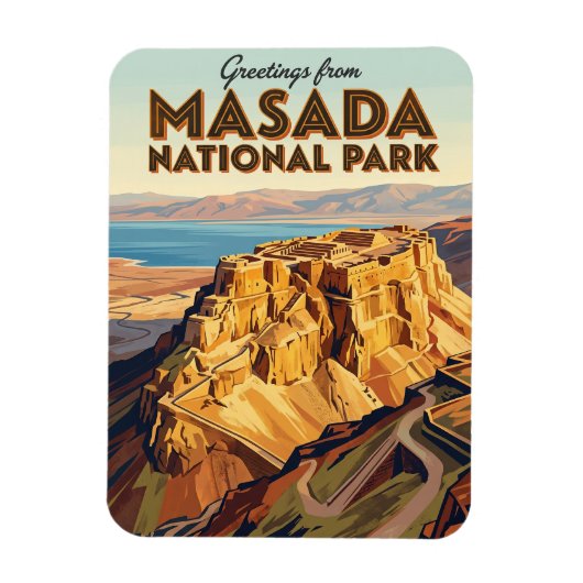 Masada Nationaal Park Israël Magneet (Verticaal)