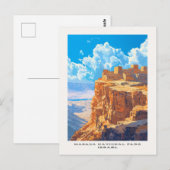 Masada National Park Israel Travel Briefkaart (Voorkant / Achterkant)