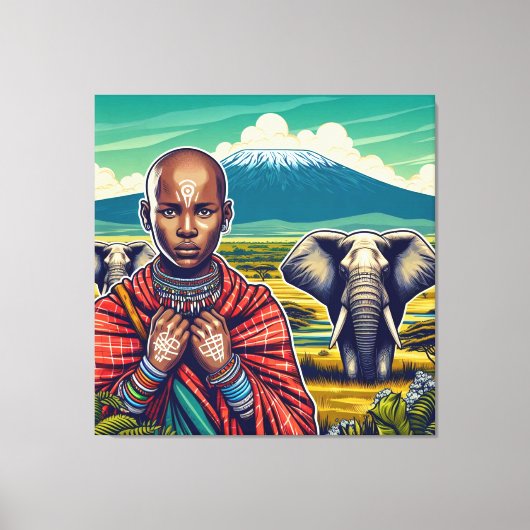 MASAI ART CANVAS WALL LIJST (Voorkant)