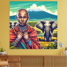 MASAI ART CANVAS WALL LIJST