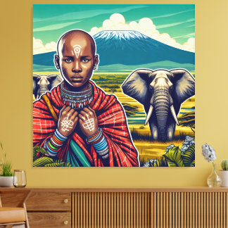 MASAI ART CANVAS WALL LIJST