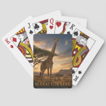 Masai-giraffe Savanne DIEREN Poker