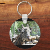 Masai Giraffe Sluiten Portait Sleutelhanger (Voorkant)