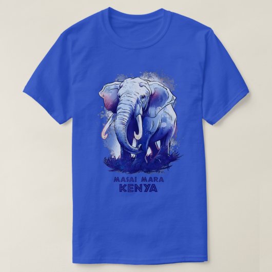Masai Mara Kenya Safari Nationaal Park Spaarreserv T-shirt (Design voorkant)