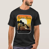 Masai Mara Kenya Safari Nationale reserve Serenget T-shirt (Voorkant)