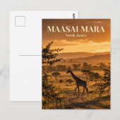 Masai Mara, Narok, Narok County Briefkaart (Voorkant / Achterkant)