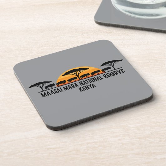 Masai Mara Nationaal Reservaat Kenia Bier Onderzetter (Linkerzijde)