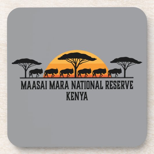 Masai Mara Nationaal Reservaat Kenia Bier Onderzetter (Voorkant)