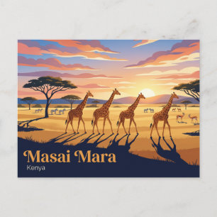 Masai Mara Nationaal Reservaat Kenia Briefkaart
